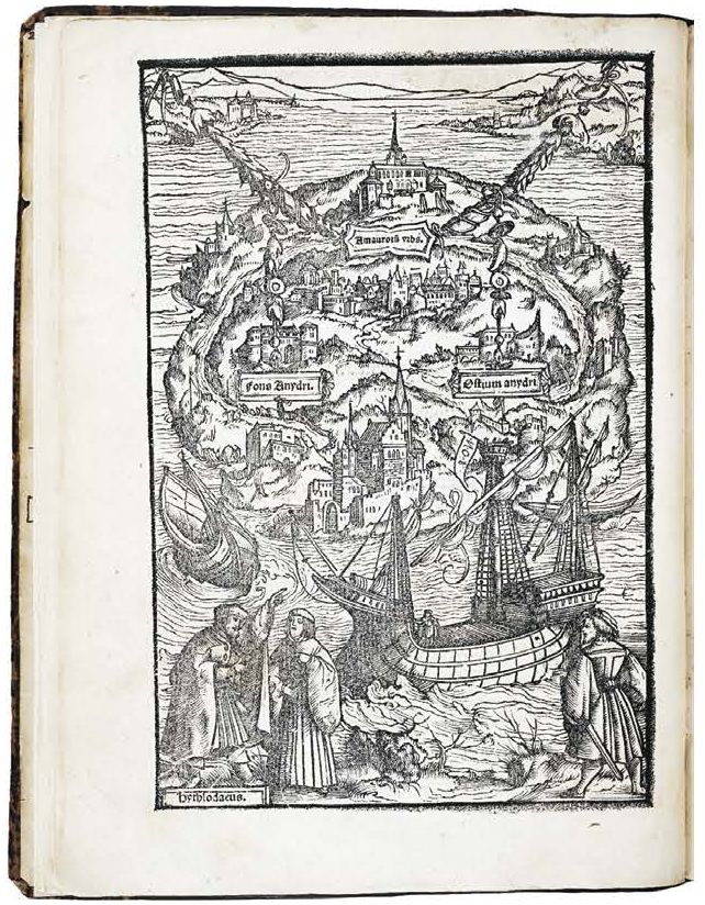 Томас Мор. «Утопія», 1516 г. (ілюстрацыя з кнігі)